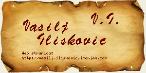 Vasilj Ilišković vizit kartica